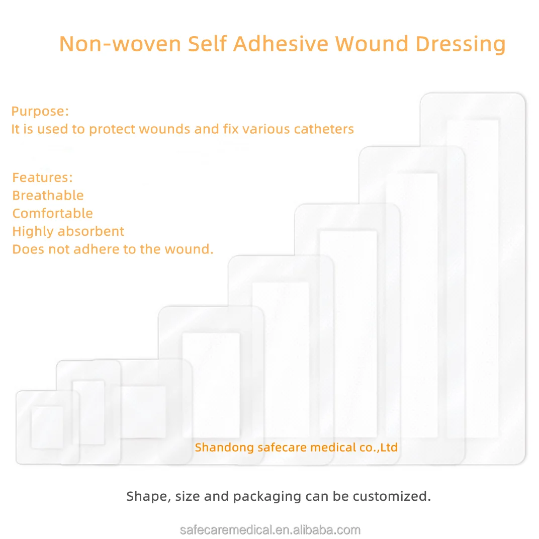 New Product Med Non Woven Island Dressing Bandaid 9x10cm, Sterile