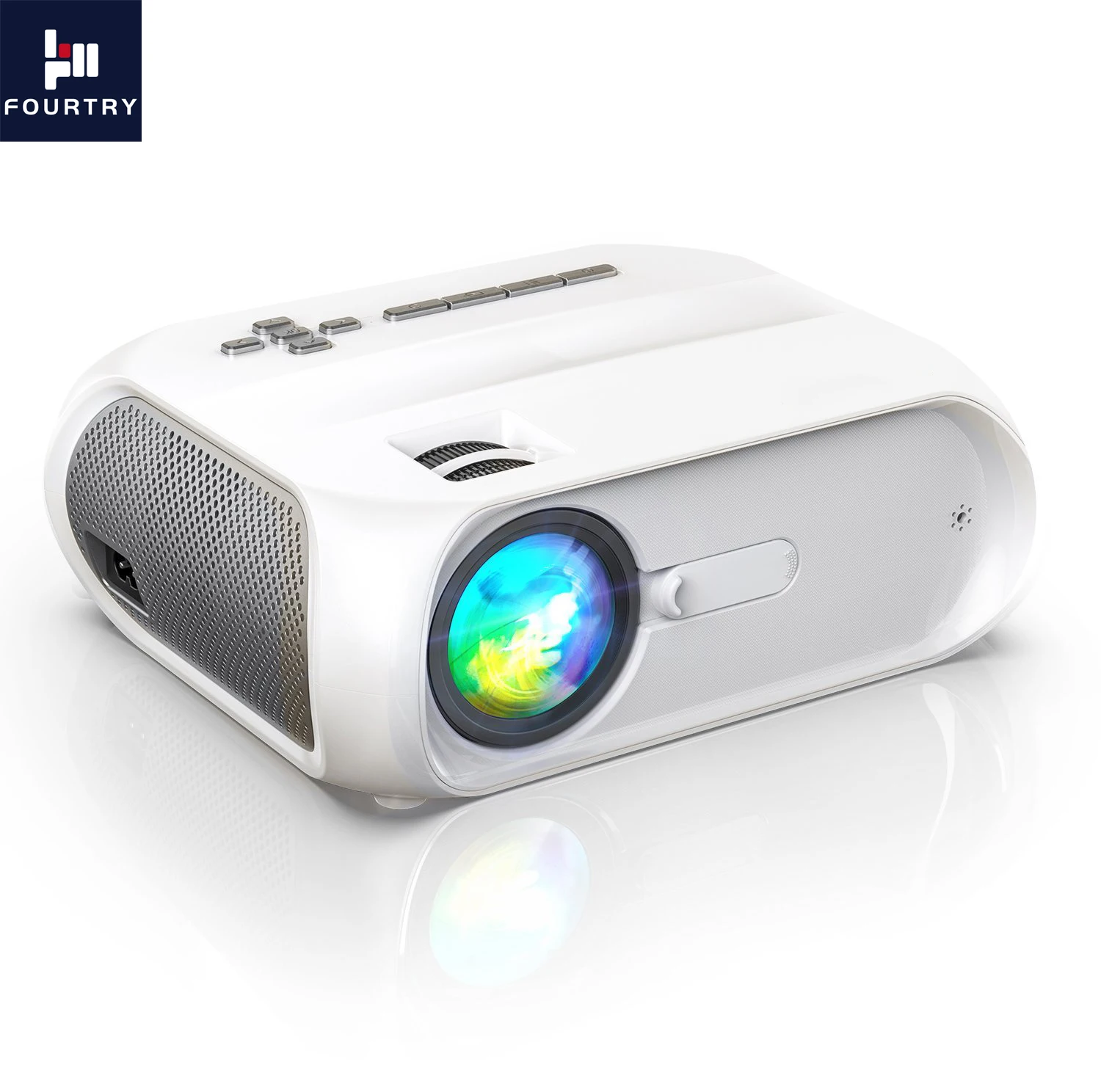 FOURTRY L01 Mini 720P Projector--Native 720P HD LED LCD Mini Portable Home Theater Projector
