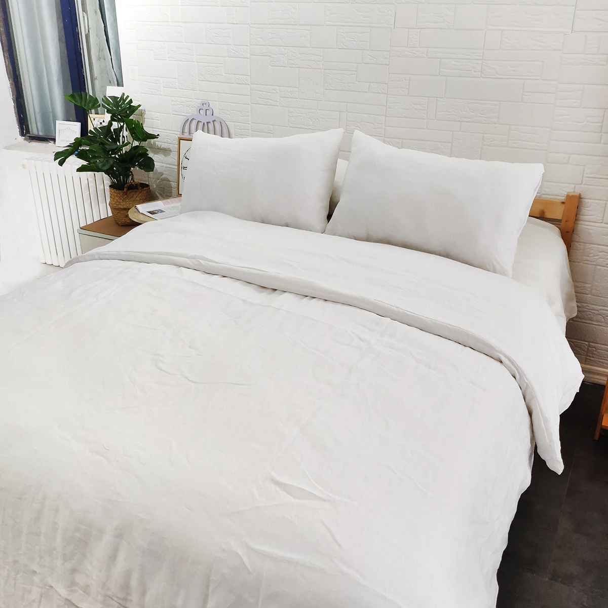 Modern linen wholesale customized luxury quilt cover hotel linen bed sheet set