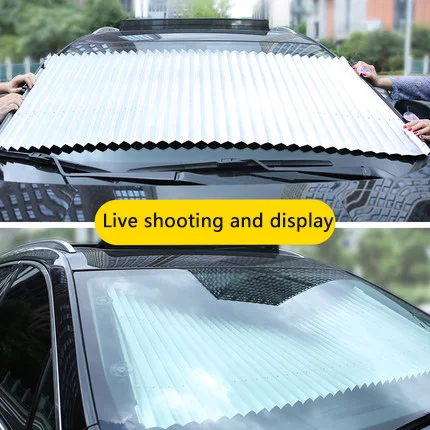 High Quality New Model Blackout Automatic Telescopic Adjustable Sun shade cool Car Window Blinds