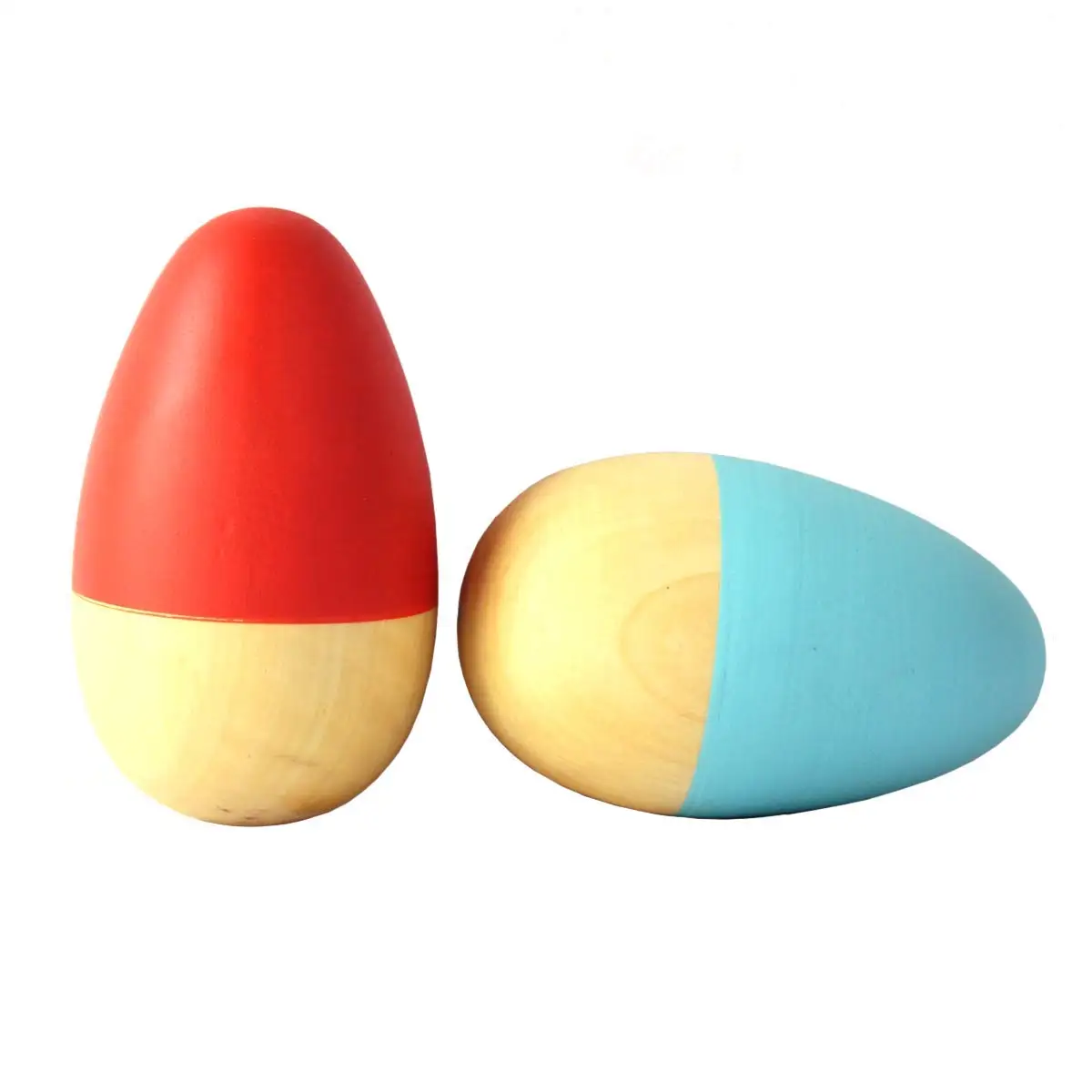 WANHUA Hot Sell Wooden Egg Shakers Musical Rattle Montessori for  Kids