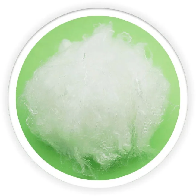 
100% pla bicomponent raw es fiber for spunlace nonwoven 