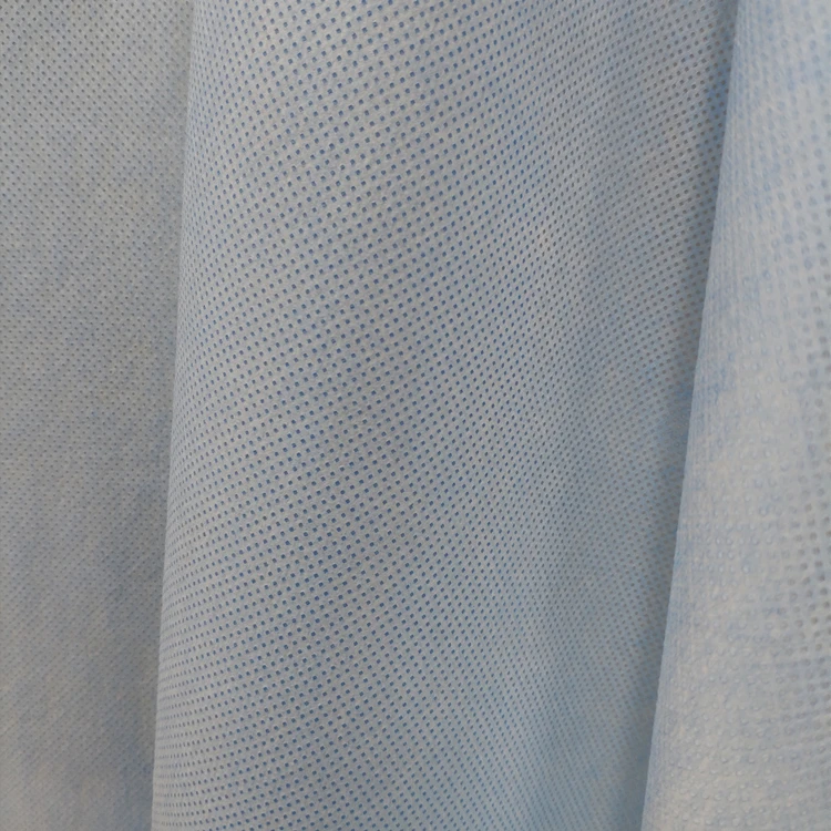 Hydrophobic SMS Spunbond Meltblown Nonwoven Fabric Roll For Medical