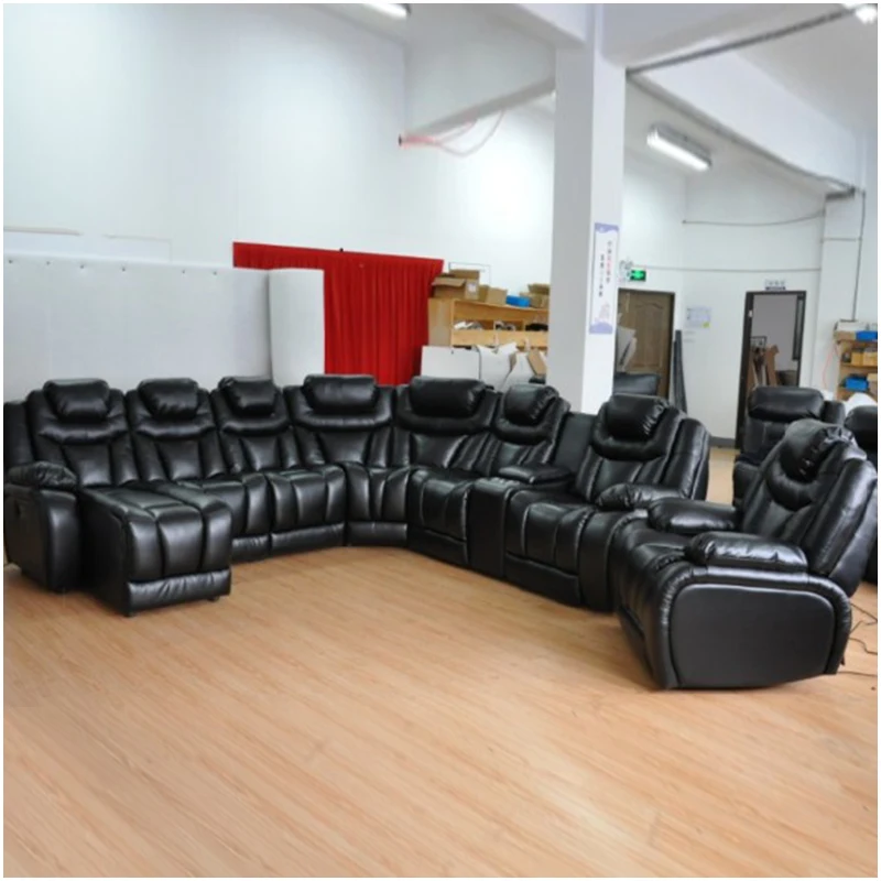 modern elegant lounge suite l shape u sofa set theater seat living sitting room furniture leather original