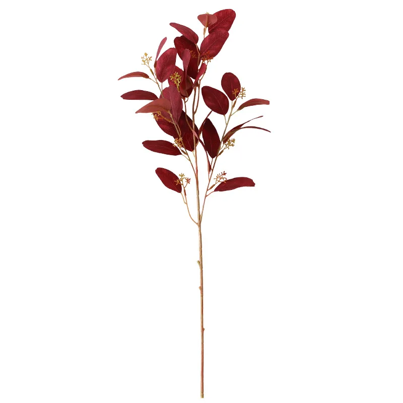 MACTING Simulation Eucalyptus Leaf Heart-shaped Sofa Table Study Vase Flower Arrangement