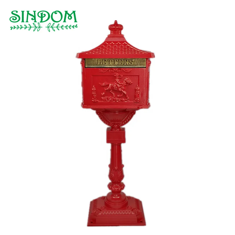 Hot Selling Garden Aluminum Standing Post Mail Box for Houses