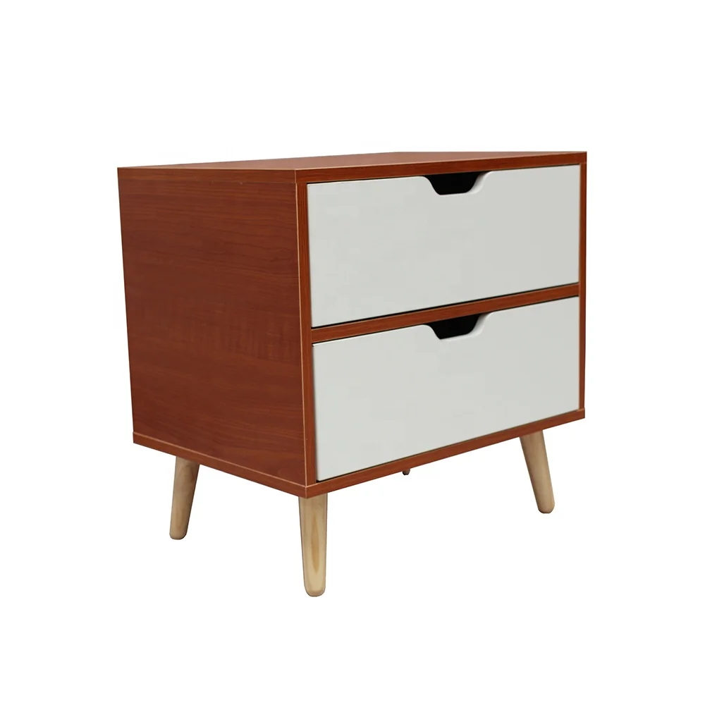 wood material bedroom cabinet 2 drawer sideboard cabinet