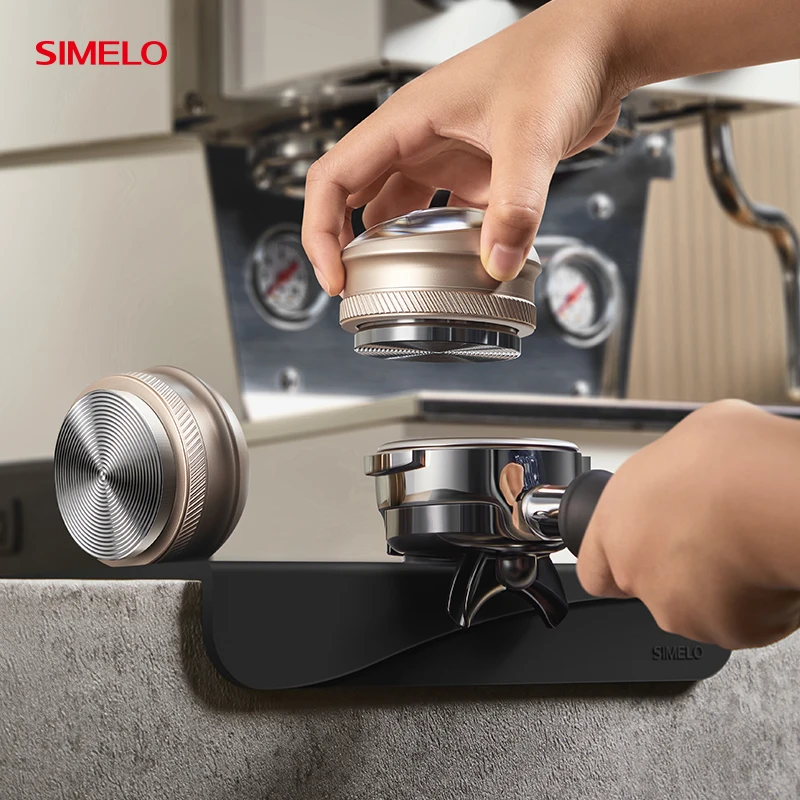 SIMELO 51mm Italian Coffee CD Pattern Powder Presser Hammer Press