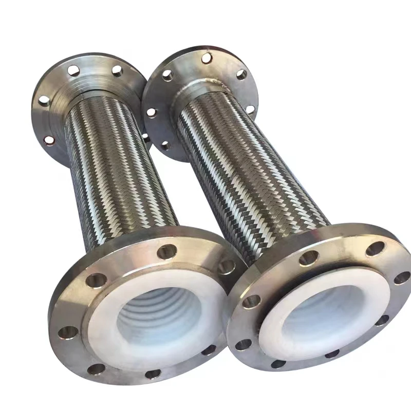 PTFE-lined metal hose Lined PTFE explosion-proof flexible connection pipe