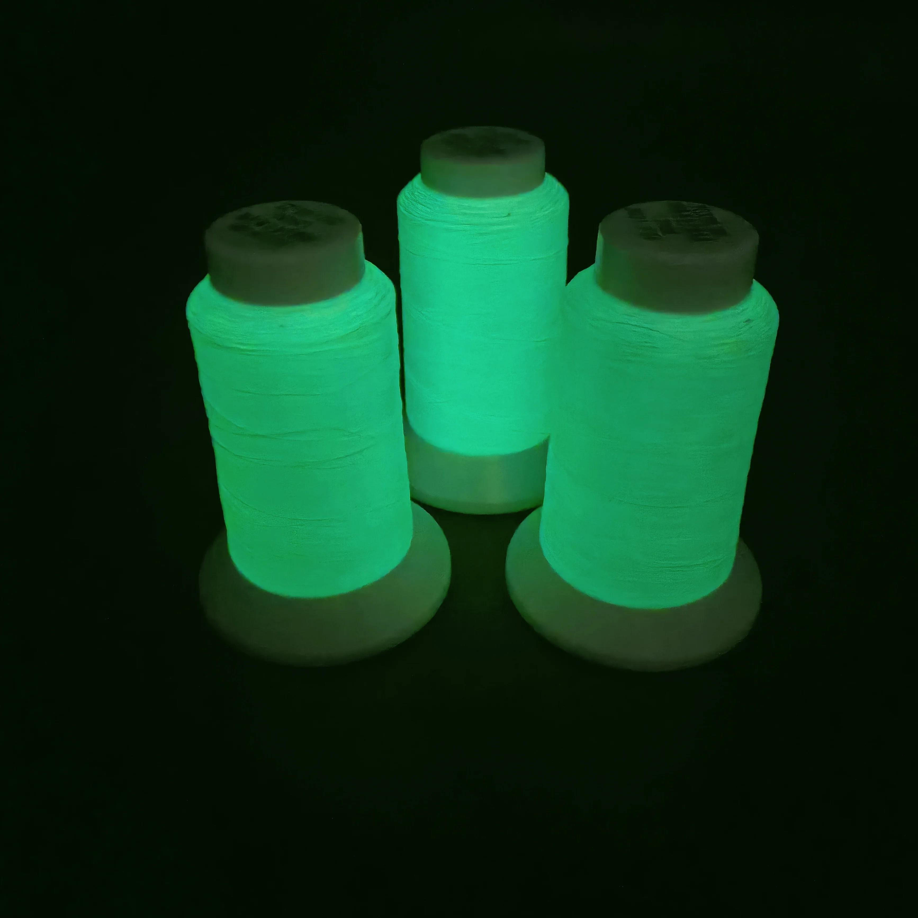 Blue light glow in the dark embroidery thread green light luminous embroidery thread