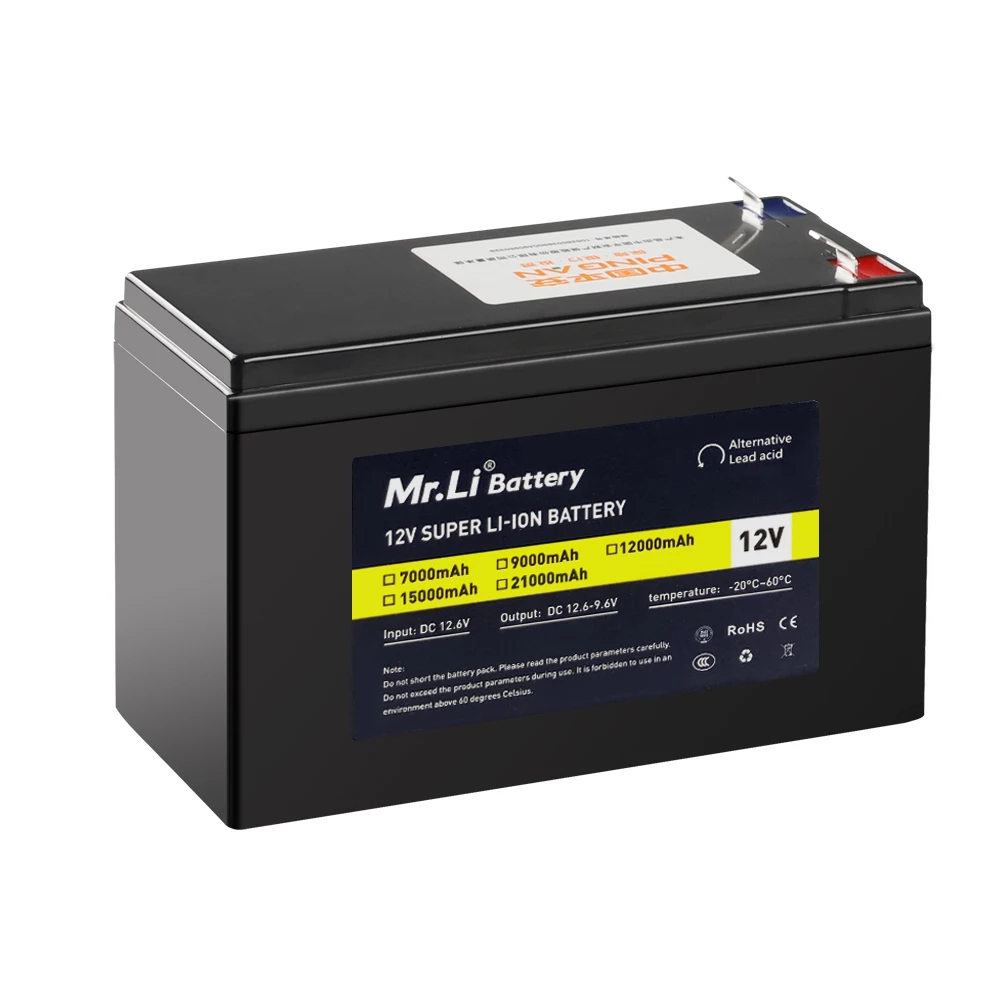 12V 15A Lead-acid replacement batteries 12V lithium ion battery fisher boat battery pack