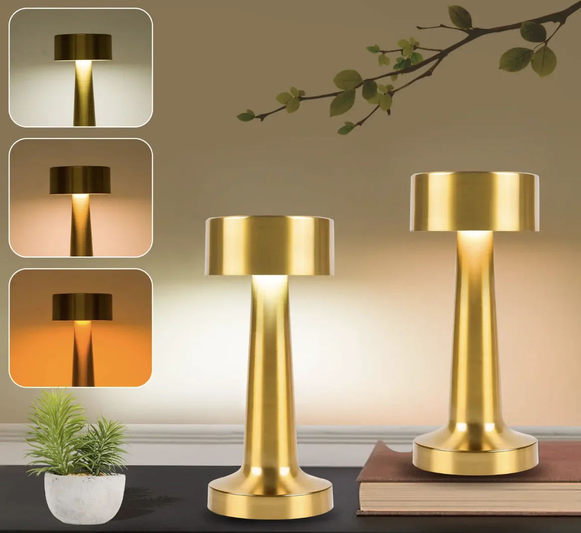 Wholesale Rechargeable Touch Control Cordless Table Lamps Student Creativity Study Desk Reading Desk Lamp