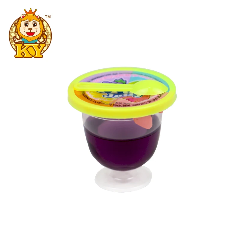 High quality cheap fruity flavor Wine cup shape sweet sour liquid candy