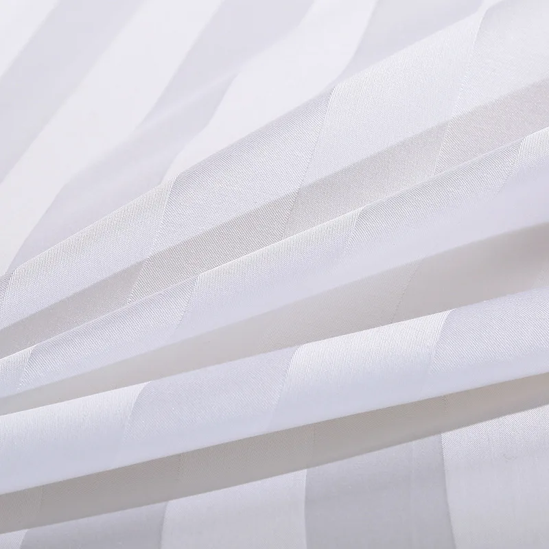 100% cotton fabric duvet cover jacquard satin stripe fabric