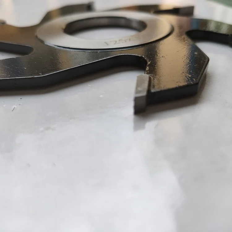 125*35*5.0*6T wood milling cutter carbide tips Six Teeth Shape Slot groove woodworking tct groove cutter