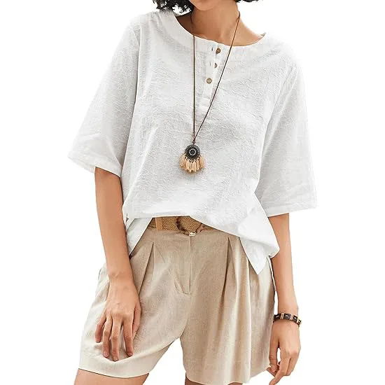 New Arrivals 2024 Casual Shirts Elegant Casual Loose Blouse For Women Outwear