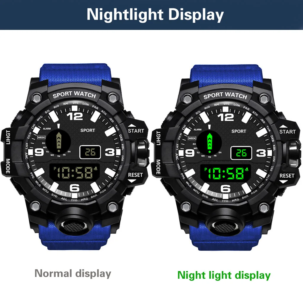 Sports Watch For Women And Men Electronic LED Digital Watch Fashion Casual Simple Silicone Female Watch