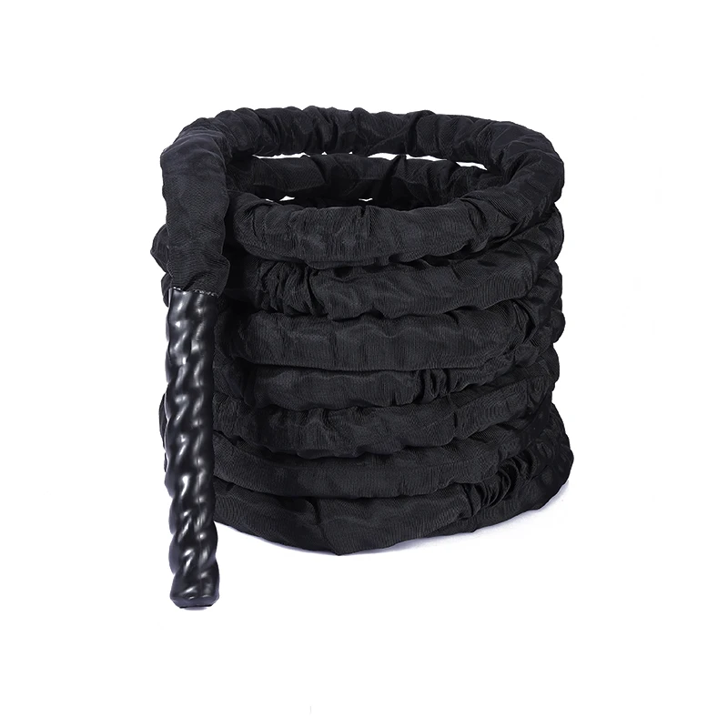 Wholesale Battle Rope Sleeve Black Battle Rope 38mm Battle Rope Fitness With Nylon Cover