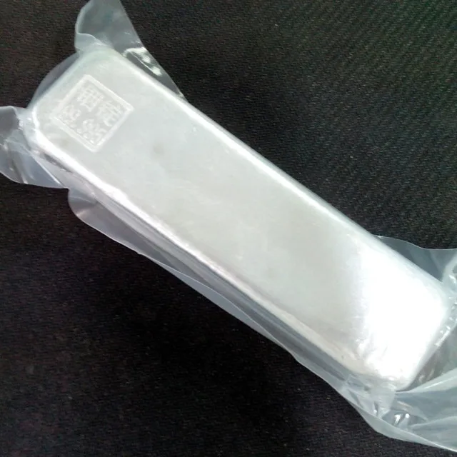 Indium Ingot 99.995% Indium Ingots Metal In Ingots 5n 6n High Purity Indium on Sale