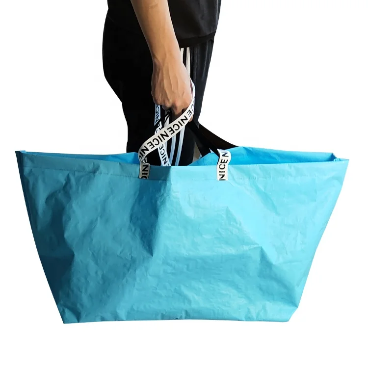 Тканая хозяйственная сумка на заказ противогрибковый покупатель PP для женщин леди OEM Manfacturer ламинированная печать заказной образец без рисунка 25685