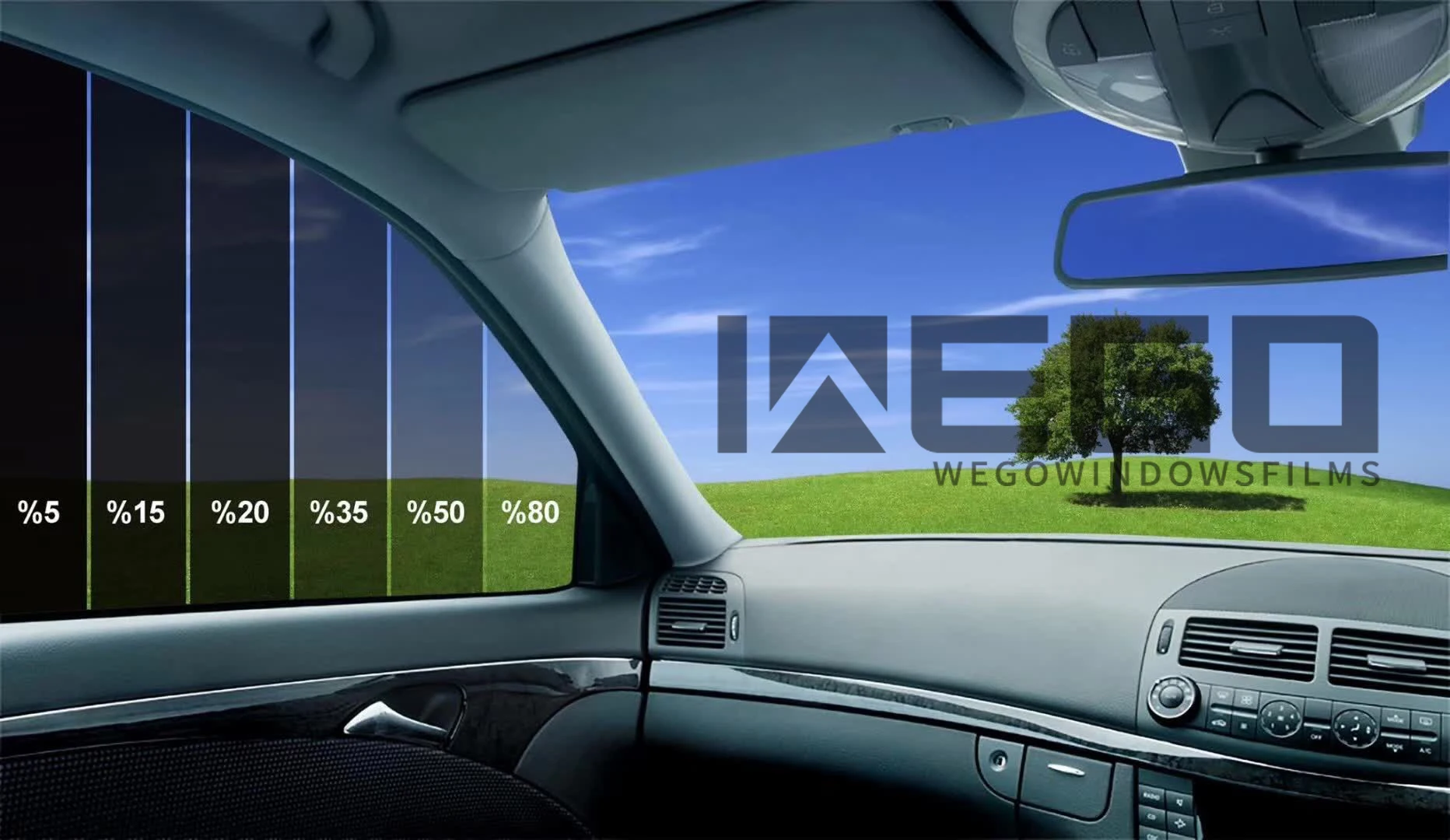 WEGO Sputtering tint film for car window High Heat Insulation solar window film for car tint film car