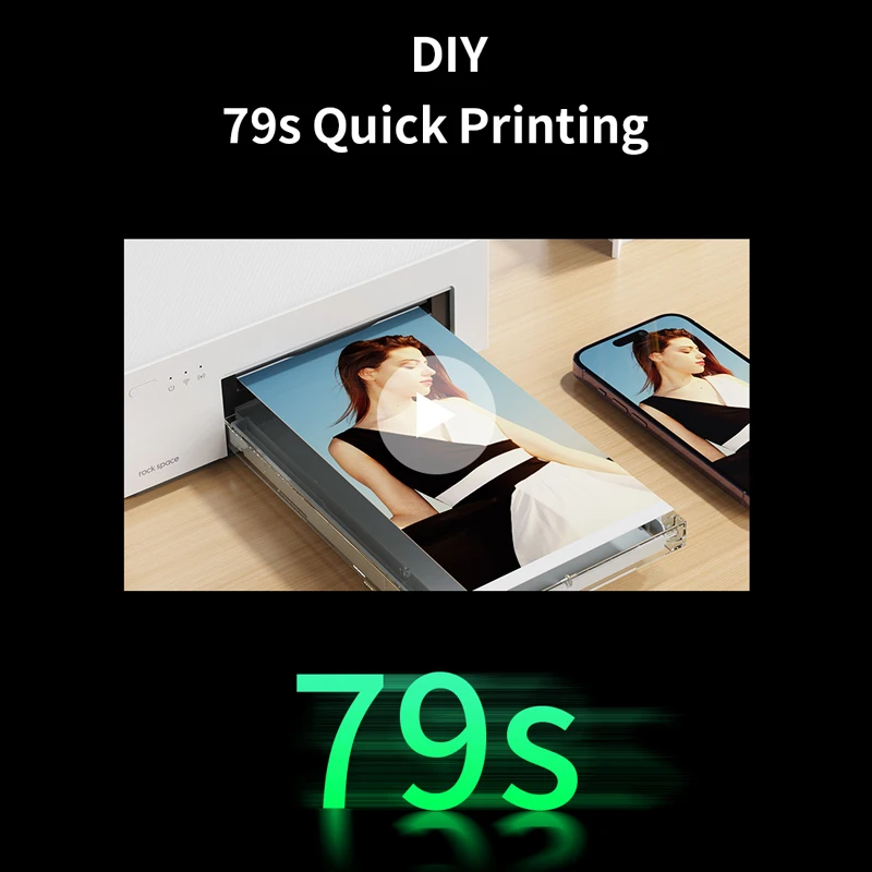 Mini phone back skin phone back film photo printer