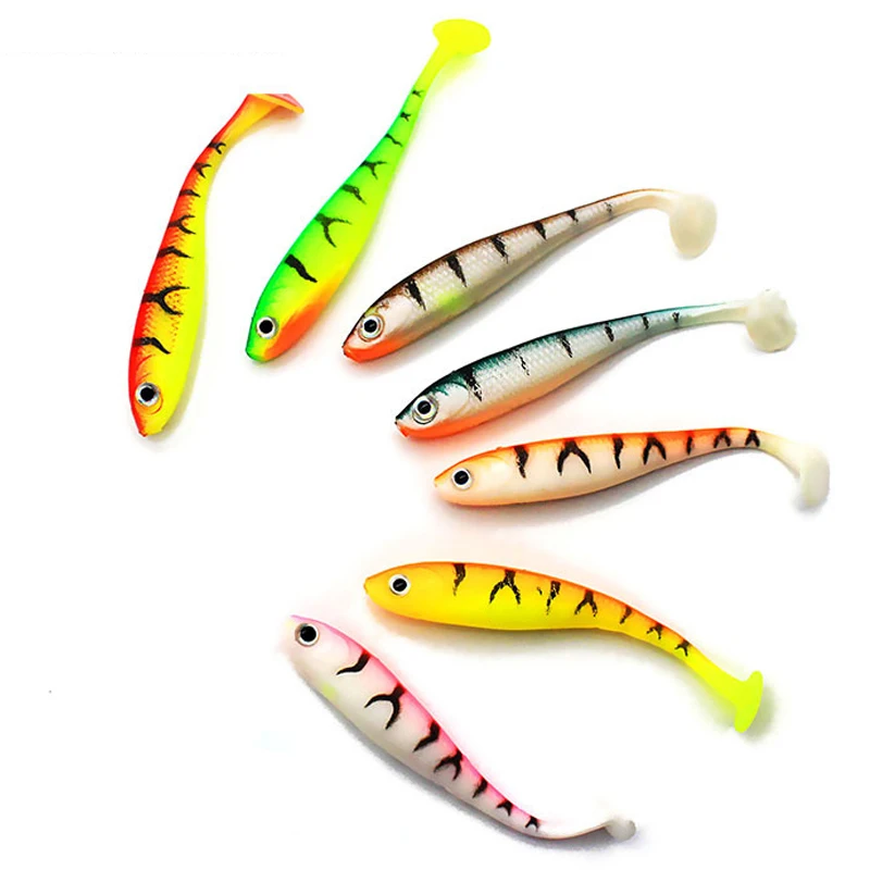 Luya bait wholesale wild fishing t-tail soft bait wholesale 7CM/2.1g lure Minnow Simulation bait