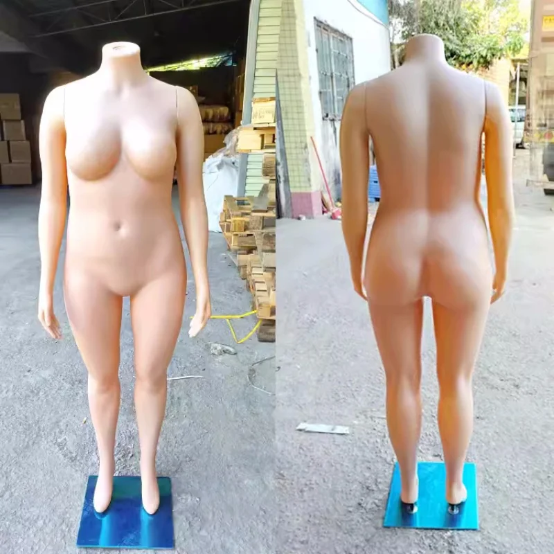 Factory Direct Sales Cheap Plastic Women Plus Size Full Body Mannequin for Clothing Store