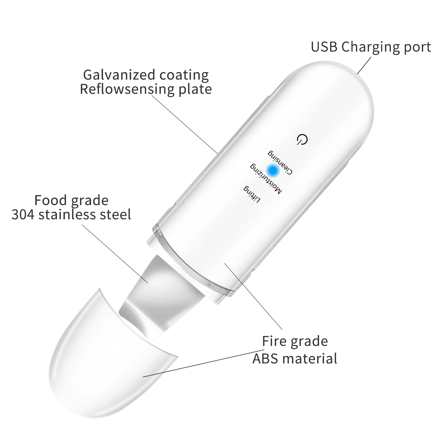$0.01 Sample Face Sonic Skin Scrubber Facial Skin Scrubber Ultrasonic Skin Scrubber Ppatula