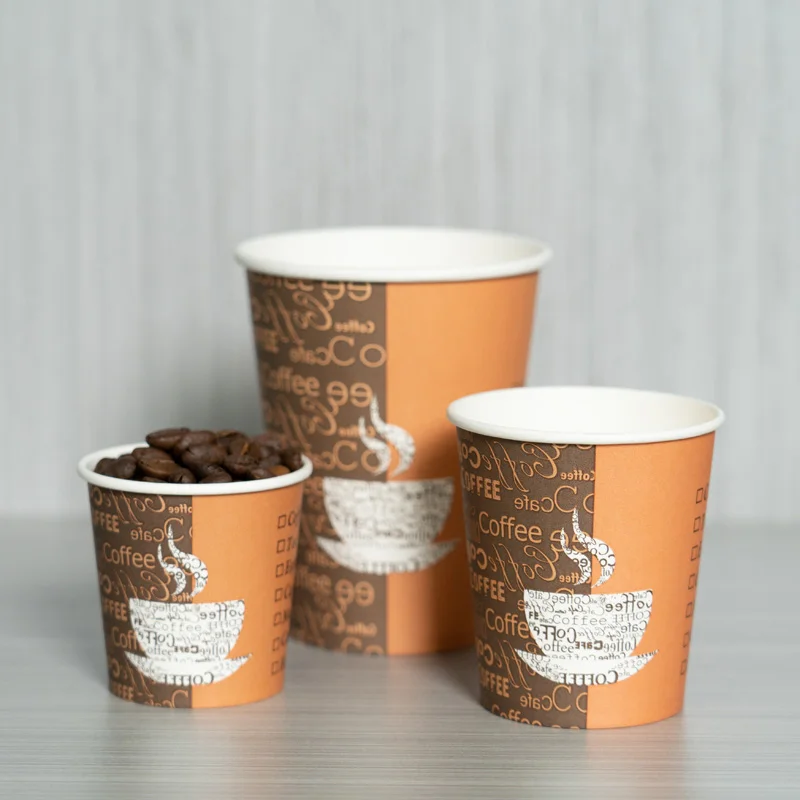 Logo Printed Mini Disposable Vending Coffee Paper Cups