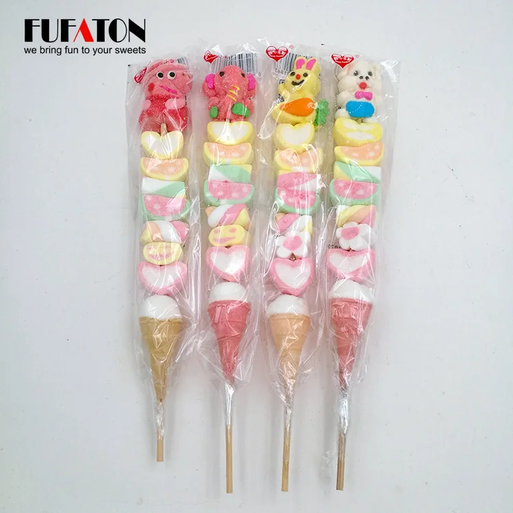 Милый мультяшный анимационный персонаж детский барабан Зефир кебаб леденец