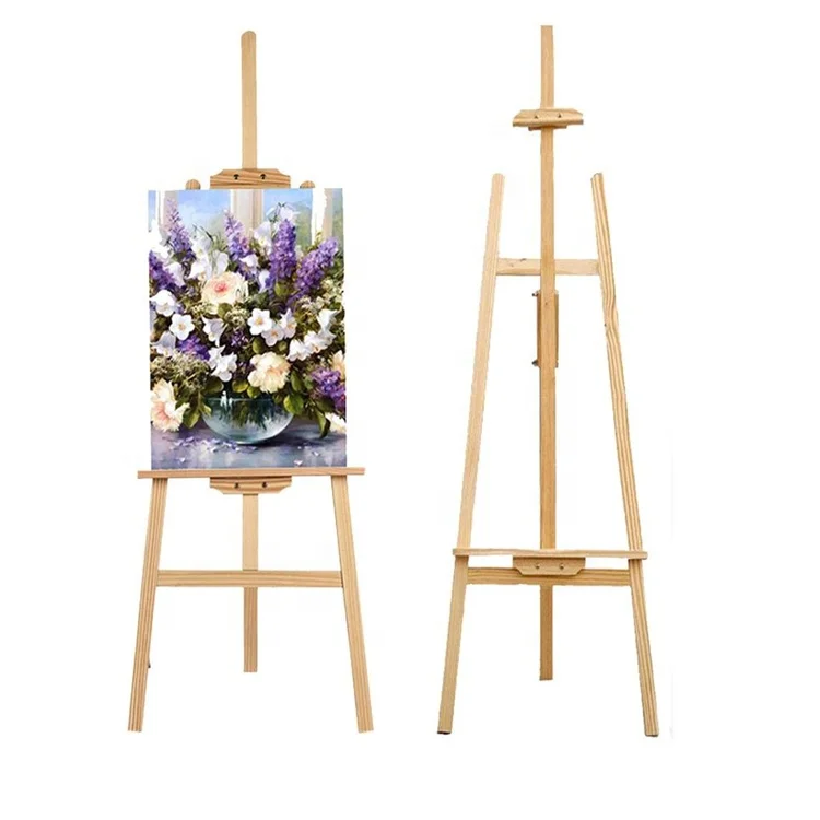 Folding Pine Artist Craft Adjustable Display Exhibition Easel Wood for Arts