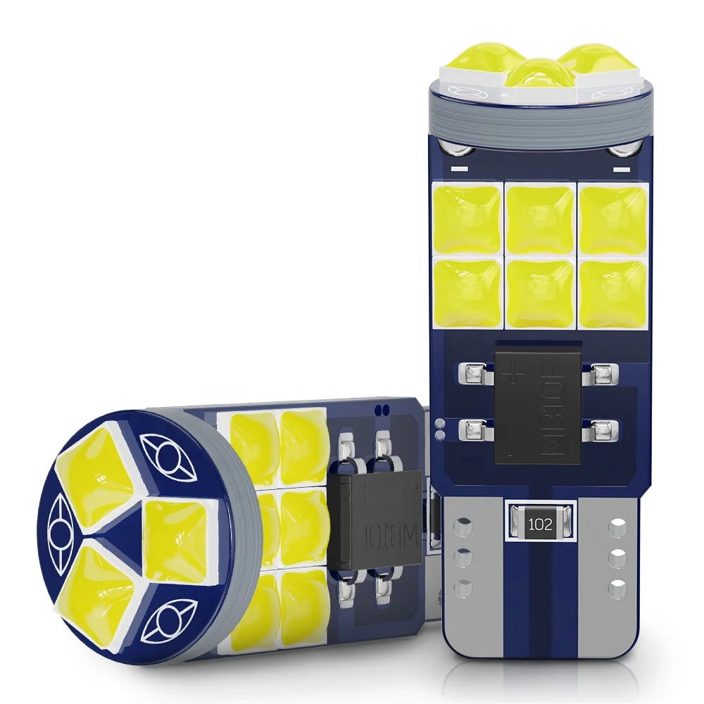 t10 12smd 3030 can bus led t10 bohlamp led t10