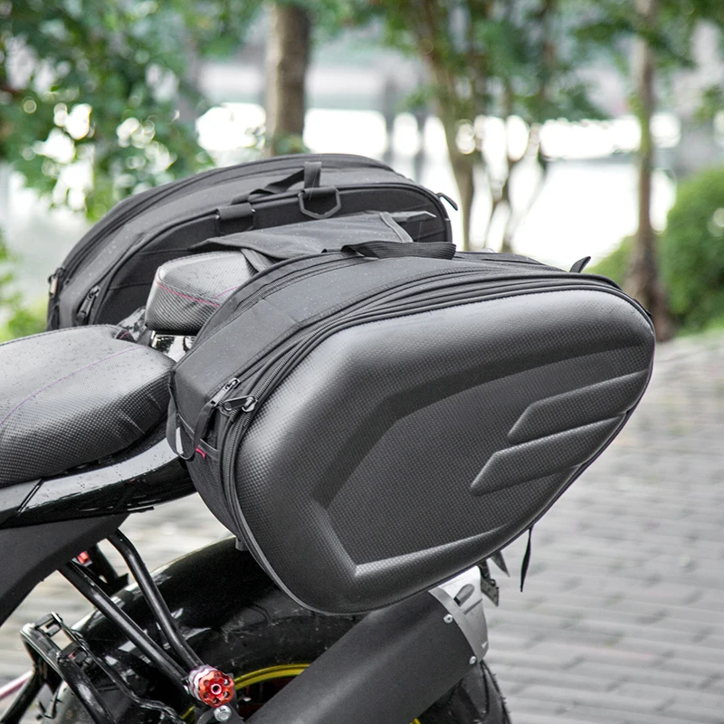 Moto Helmet Travel side Bags Waterproof Motorcycle Saddle Fuel Tank bag Saddle Side Bag Tail Luggage Suitcase