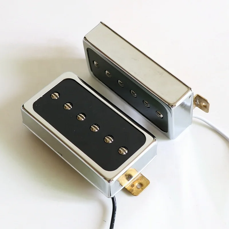 Donlis DL54 Humbucker Size Single Coil p90 LP Guitar Pickup With Alnico 5 magnet Open Style Brass Cover