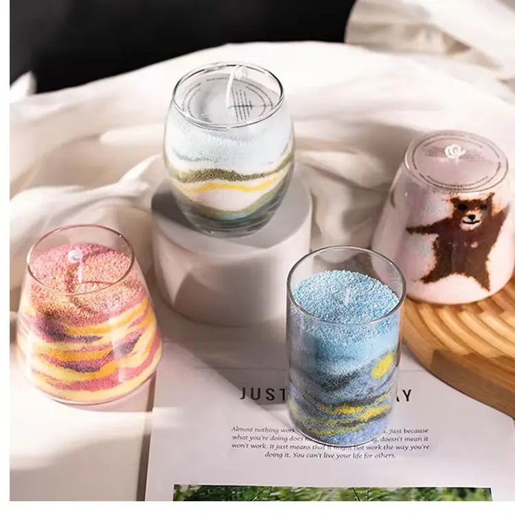 Granular Color Sand Wax for Candle Making  Powdered Sand  Pearled  bead Candle Wax Wedding Candles