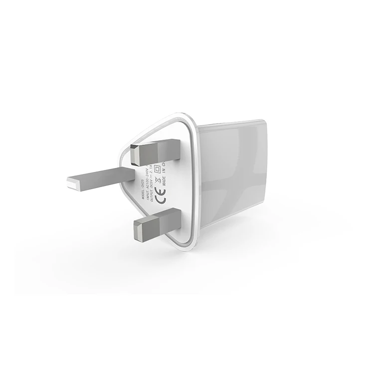 
Dual USB Wall Charger with USB Charging Cable Portable UK Plug 5V-2.1A Charger Adapter 