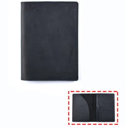 High Quality Retro Custom ID Credit Card Holder Genuine Leather Passport Cover Holder For Unisex