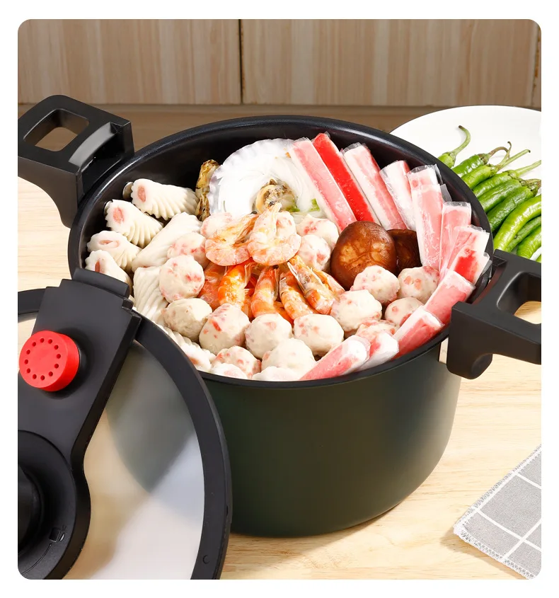 Top Quality 24 Cm Stockpot Low Pressure Cooker Low Pressure Cooking Pot 6.0l