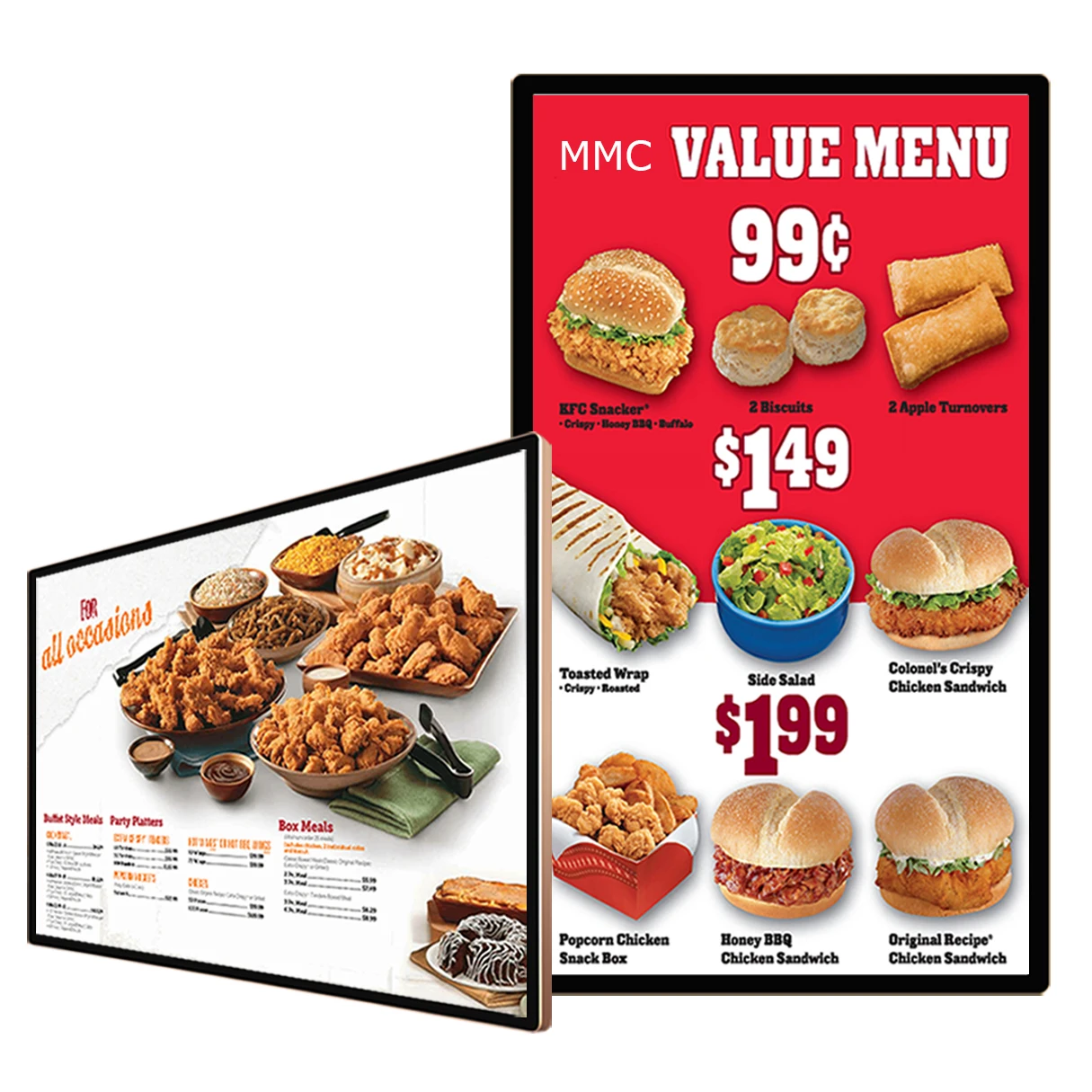 Ads Display Kiosk Cheap Led Display Advertising Screen 4K Menu & Media Player Digital Signage Retail For Banks