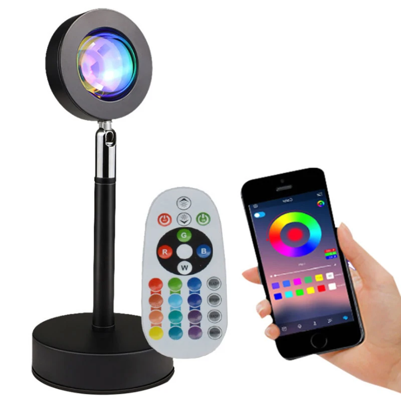 
Home Decoration Live Photo Led Sunset Light App RGB 16 Colors Sunset Lamp Remote Control Dropshipping 