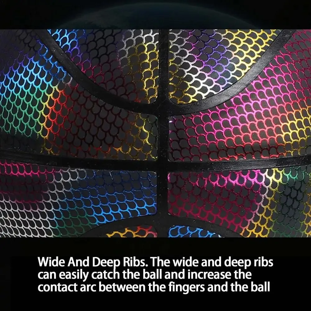 Silent Indoor Quiet Training Ball Luminousbasketball Size 7 A Custom Waterproof Glow In The Dark Rubber Basketball