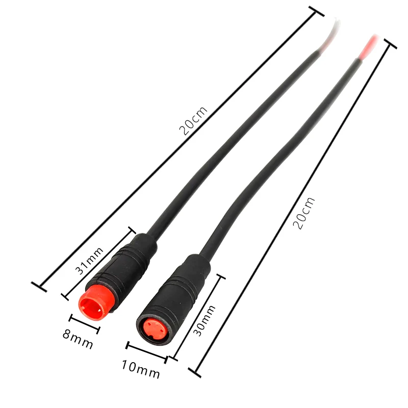 Датчик тормоза для электровелосипеда, скутера, M8 2 3 4 5 6 ядер, водонепроницаемый соединитель, жгут проводов