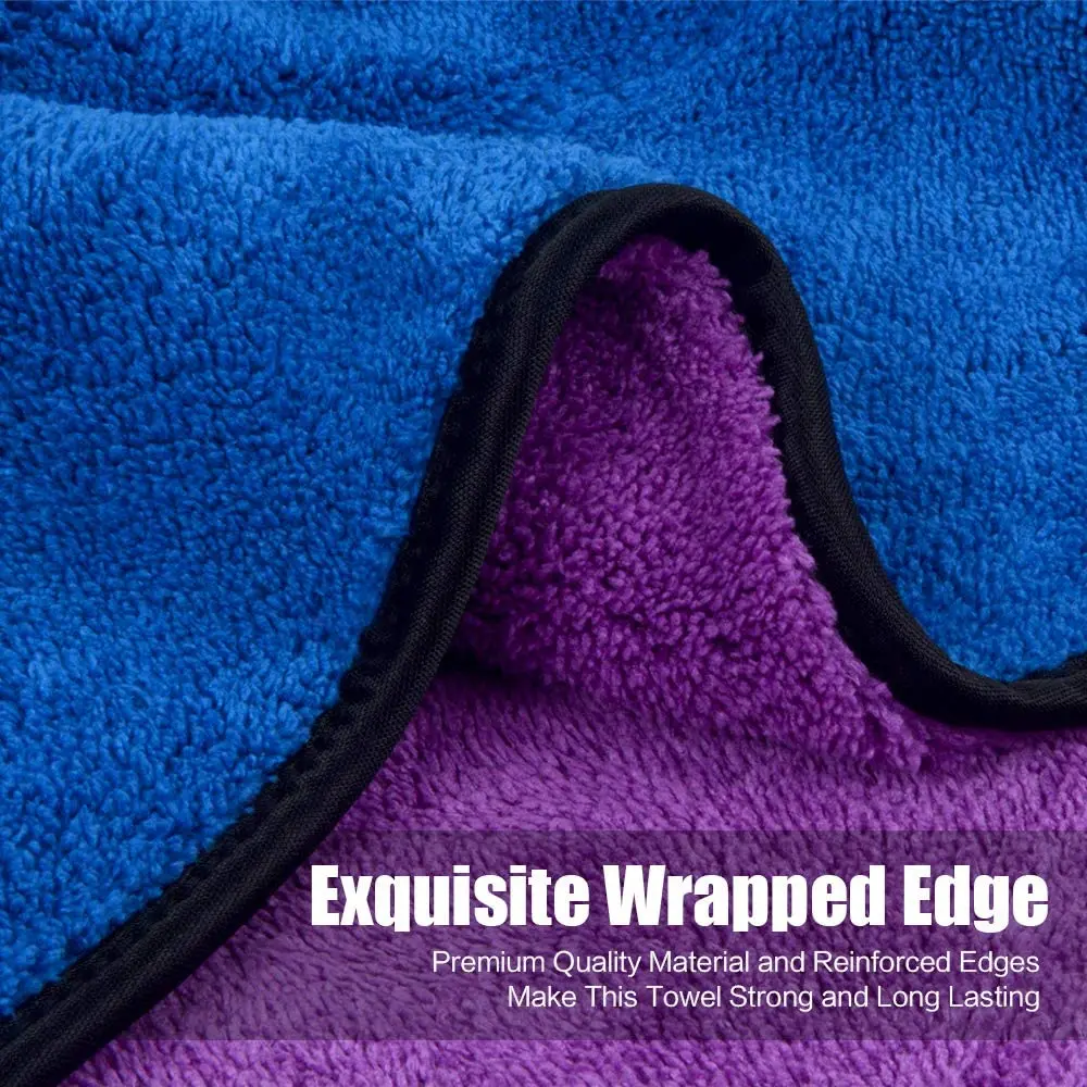 Manufacturer Direct Customization Thickened Absorbent Coral Velvet Hanging Type Double-sided Microfiber Car Wash Towel