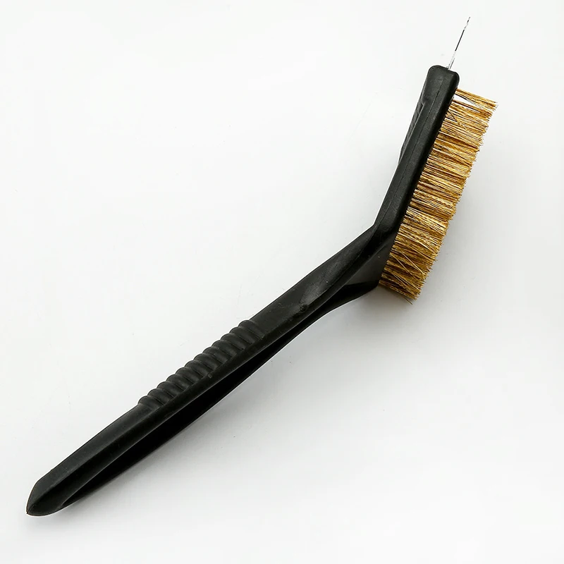 8 Inch Small Grill Brush and Scraper with Stainless Steel Wire Bristle BBQ Accessories for Outdoor Grill