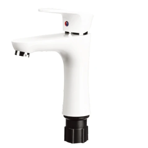 Plastic Basin Mixer Faucets Bathroom Water Mixers Single Hole Basin Sink Faucet Modern Hot Cold Water Mixer Basin Faucet