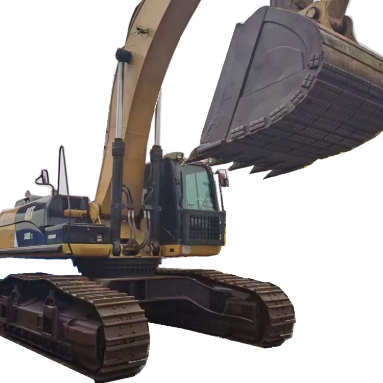 Used cat 340D2 heavy excavator Carter 336D2 and 345D2 hydraulic crawler excavators are used in the project.