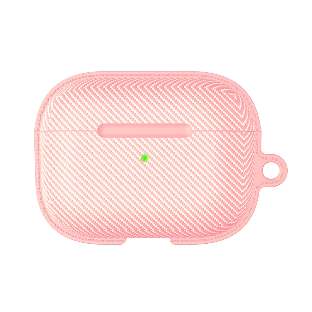 Fashion Carbon Fiber TPU Earphone Case For Airpods Earphone Protective Cover