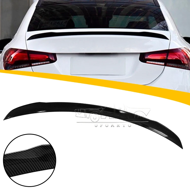 Задний спойлер Haosheng из АБС-пластика и углеродного волокна для Mercedes BenZ A Class V177 A35 AMG Saloon