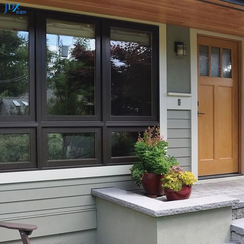 Manufacturing House Hurricane Impact Aluminum Alloy Sliding Window Upvc Thermal Break Sliding Windows